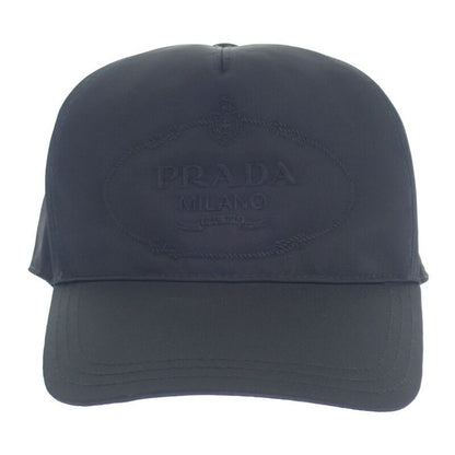 Prada Baseball S 2hc179_2dmi_f0002 Cap Nylon Hat Black Men Ladies Unisex [A Rank