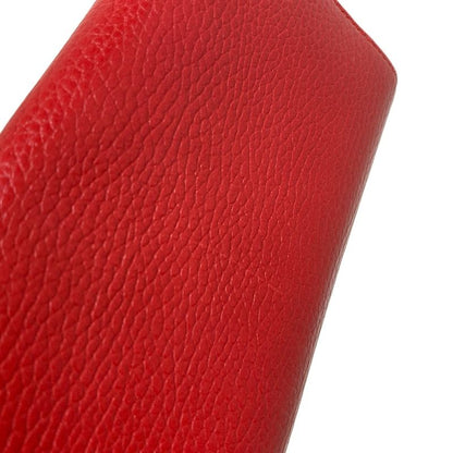 Gucci Swing Long Wallet 354498 Red L-shaped Zipper Leather
