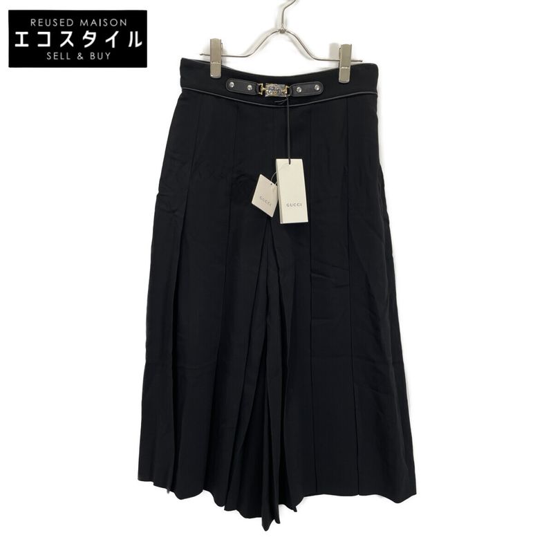 Gucci 19 Years 596968 Interlocking Pleated Skirt Gaucho Pants 42