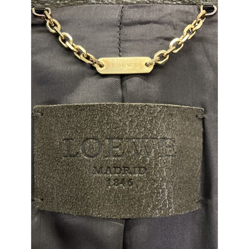 Loewe Brown Lamb Leather Jacket L