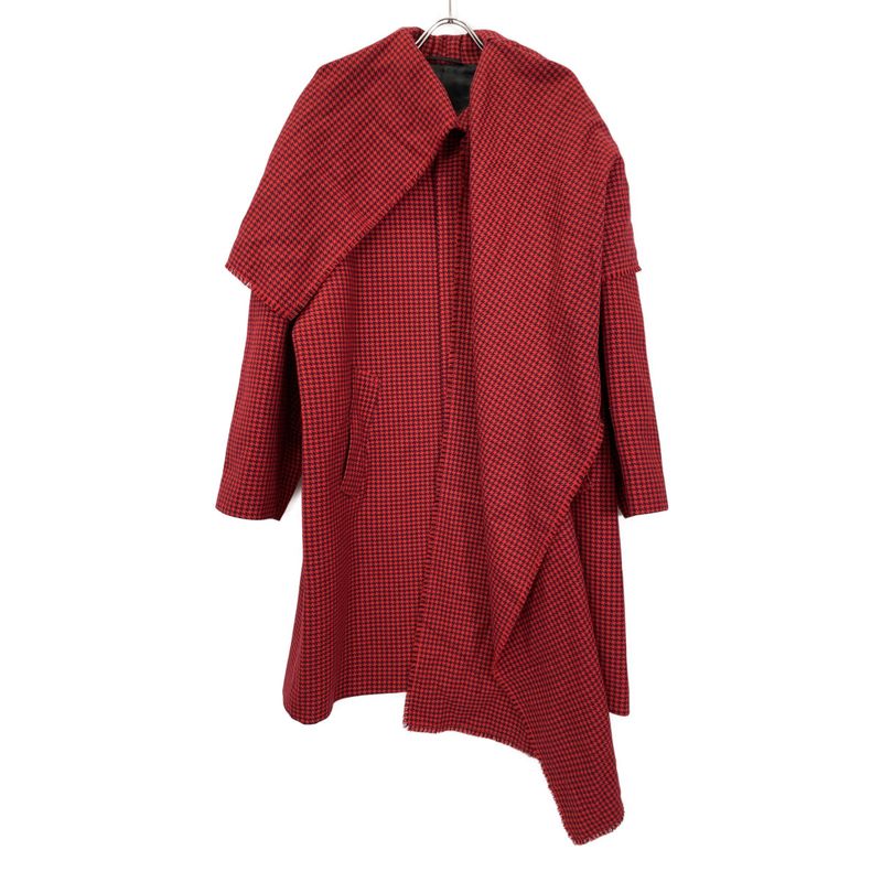 Balenciaga '19 583814 Hound's Tooth Wool Coat 34