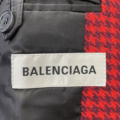 Balenciaga '19 583814 Hound's Tooth Wool Coat 34