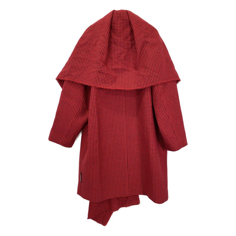 Balenciaga '19 583814 Hound's Tooth Wool Coat 34