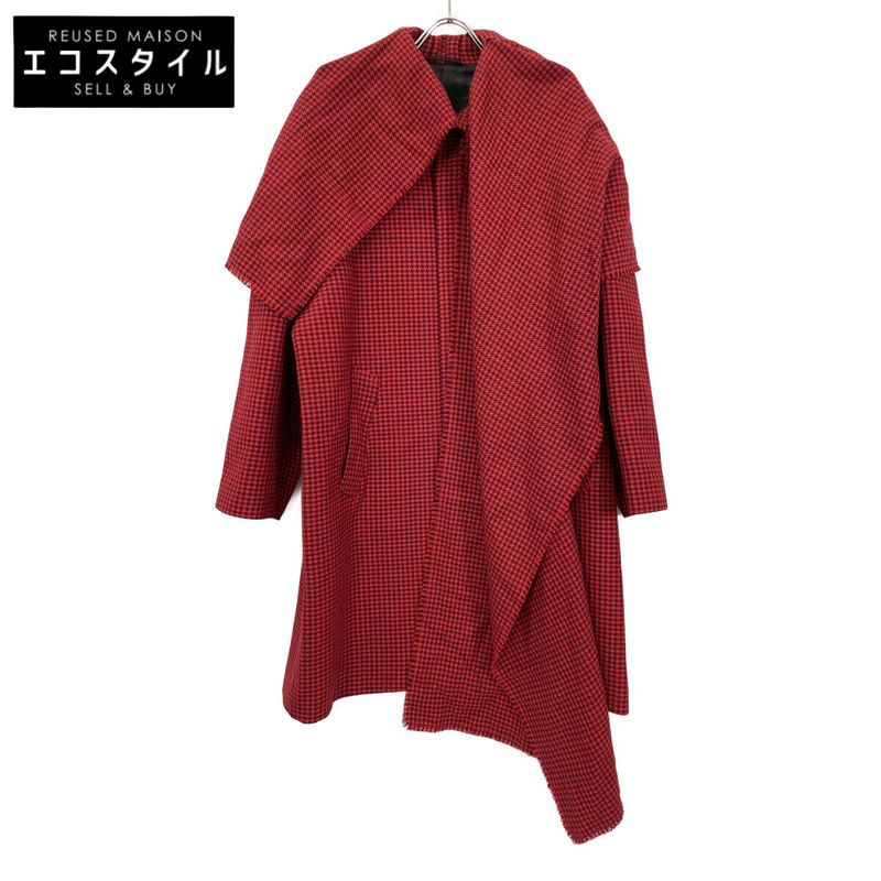 Balenciaga '19 583814 Hound's Tooth Wool Coat 34