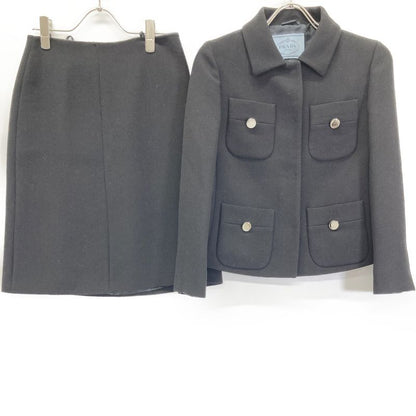 Prada 13 P555a Black Wool Setup 38