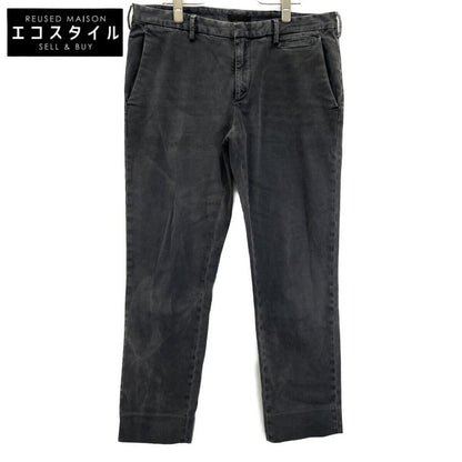 Prada Gepa88 S141 1C5N Dark Gray Zip Fly Straight Pants 48