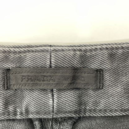 Prada Gepa88 S141 1C5N Dark Gray Zip Fly Straight Pants 48