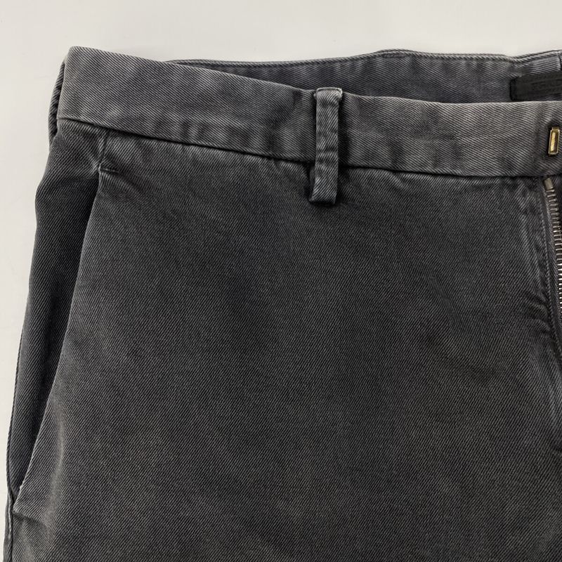 Prada Gepa88 S141 1C5N Dark Gray Zip Fly Straight Pants 48