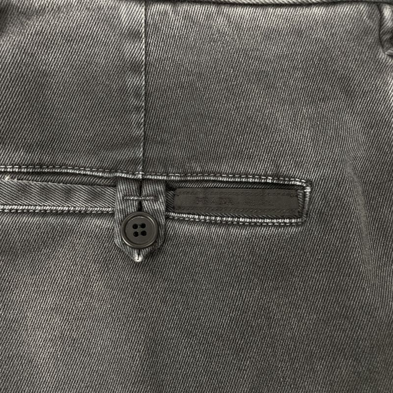 Prada Gepa88 S141 1C5N Dark Gray Zip Fly Straight Pants 48