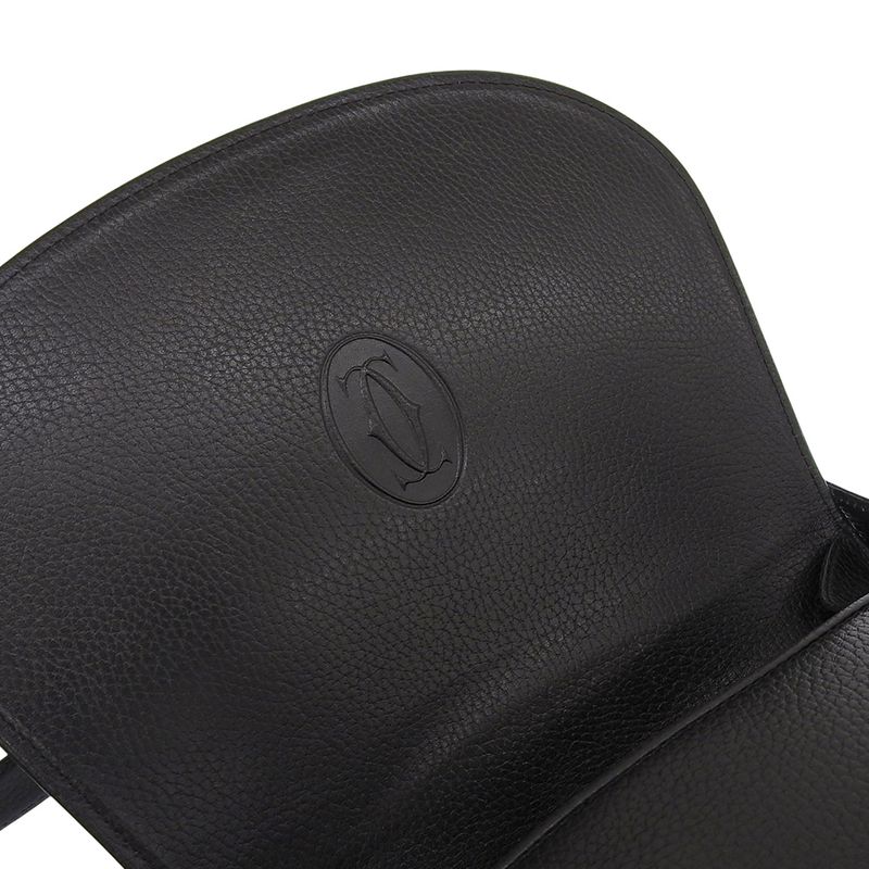 Cartier Must Line C Do Hardware Leather 2way Shoulder Bag Shoulder Crossbody