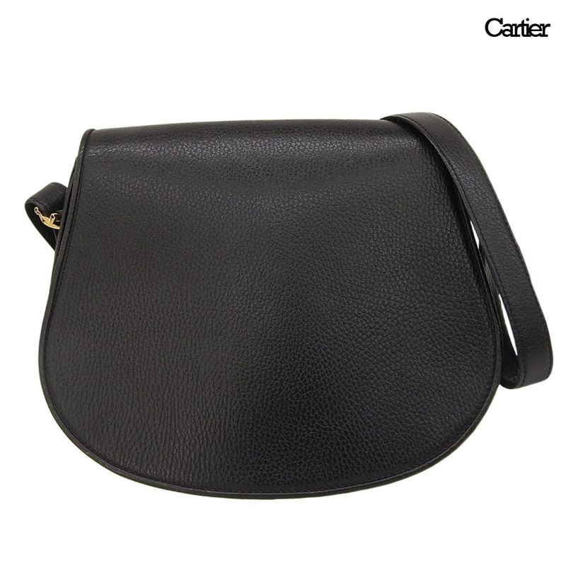 Cartier Must Line C Do Hardware Leather 2way Shoulder Bag Shoulder Crossbody