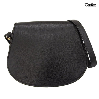 Cartier Must Line C Do Hardware Leather 2way Shoulder Bag Shoulder Crossbody