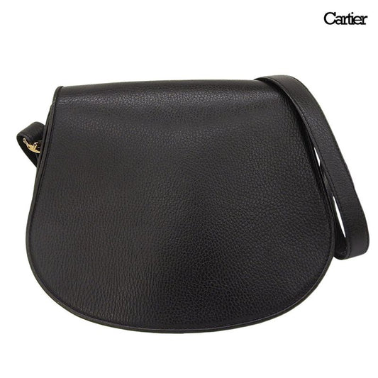 Cartier Must Line C Do Hardware Leather 2way Shoulder Bag Shoulder Crossbody