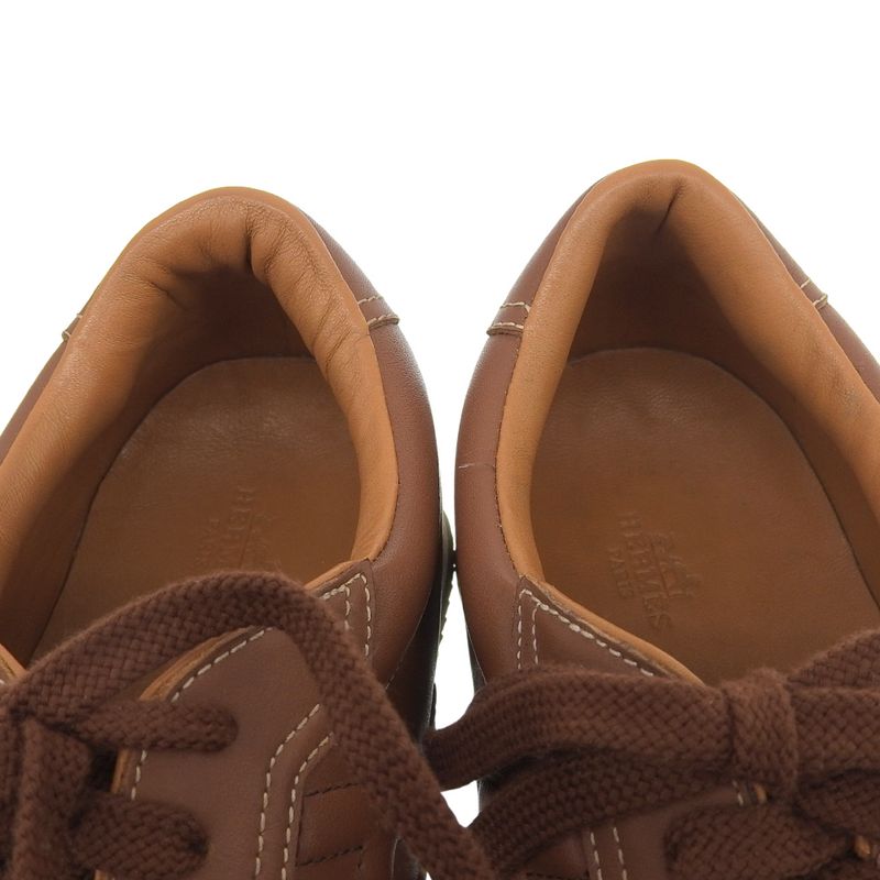 Hermes Current Logo Quick Side H Logo Box Calf Leather Sneakers Shoes 43