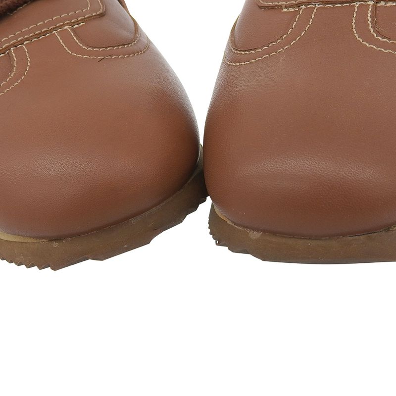 Hermes Current Logo Quick Side H Logo Box Calf Leather Sneakers Shoes 43