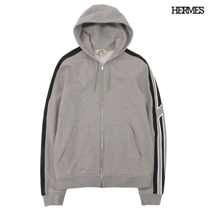 Hermes 2024 Item Run H Sweatshirt Hoodie Men's L Gray