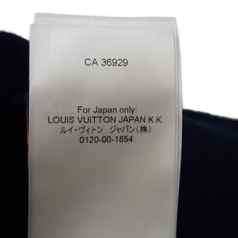 Louis Vuitton Embroidered Short Sleeve 1ahujk Polo Shirt Cotton Black Men's