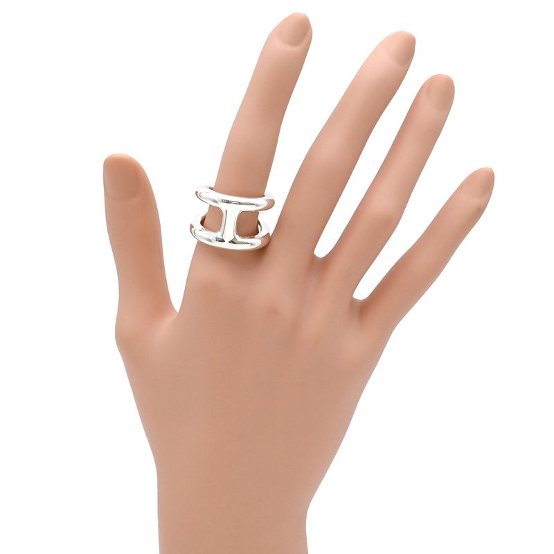 Hermes Ring Osmoz GM Silver 925 Silver #55(jp15) Accessories Ag925 H Motif #15