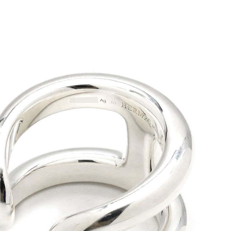 Hermes Ring Osmoz GM Silver 925 Silver #55(jp15) Accessories Ag925 H Motif #15