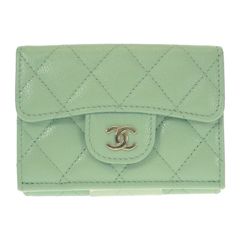 Chanel Classic Small Flap Wallet Ap0230 Trifold Wallet Compact Wallet Caviar