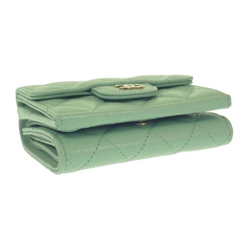 Chanel Classic Small Flap Wallet Ap0230 Trifold Wallet Compact Wallet Caviar