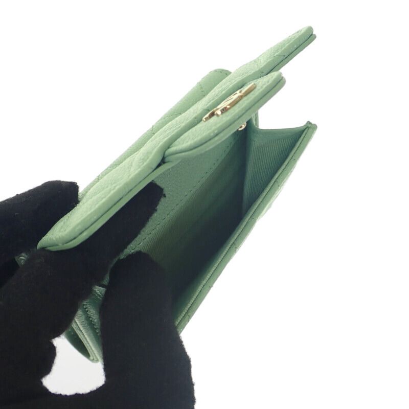 Chanel Classic Small Flap Wallet Ap0230 Trifold Wallet Compact Wallet Caviar