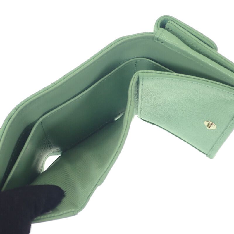 Chanel Classic Small Flap Wallet Ap0230 Trifold Wallet Compact Wallet Caviar