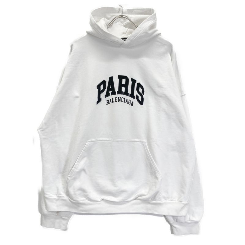 Balenciaga 674988 White Pullover Hoodie Ⅿ
