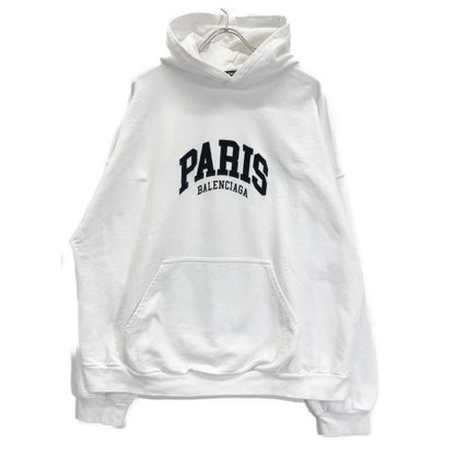 Balenciaga 674988 White Pullover Hoodie Ⅿ
