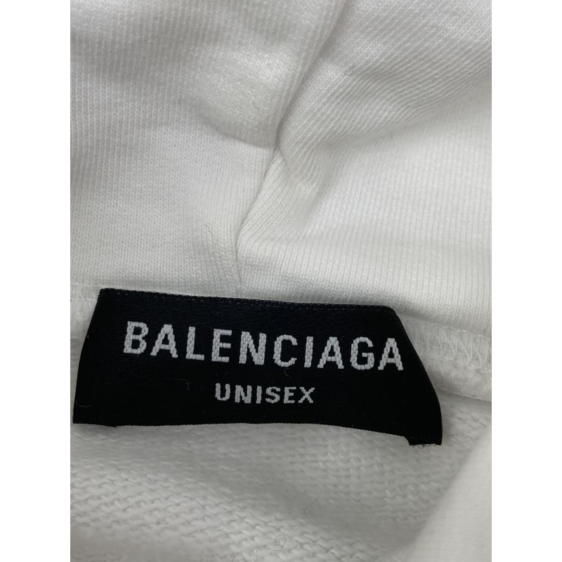 Balenciaga 674988 White Pullover Hoodie Ⅿ