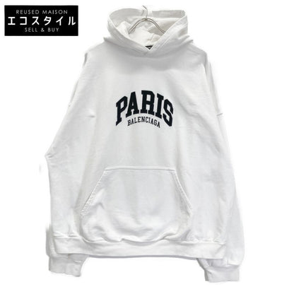Balenciaga 674988 White Pullover Hoodie Ⅿ