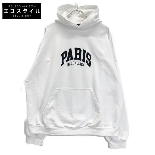 Balenciaga 674988 White Pullover Hoodie Ⅿ