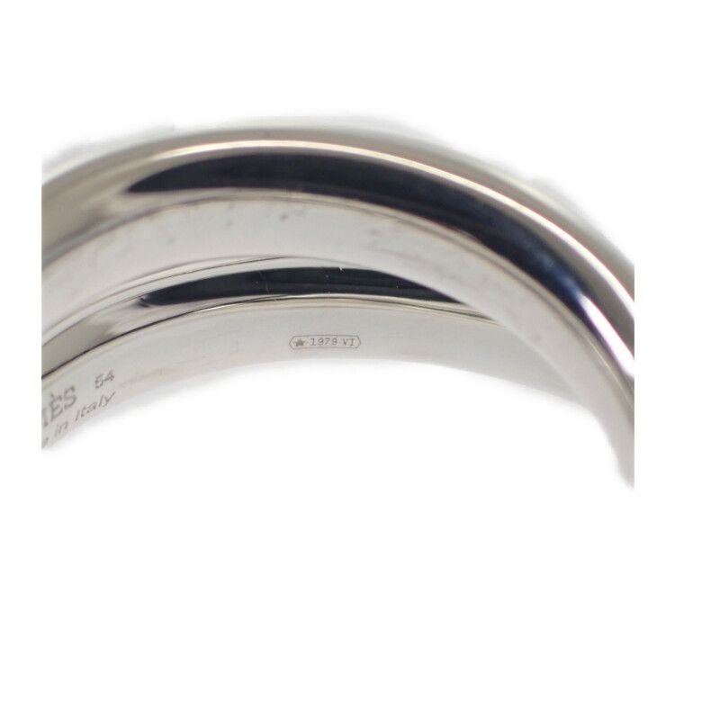 Hermes Vertige 13 No 54 H104261b Ring 2 Rings Silver 925 Ladies Men Unisex [A