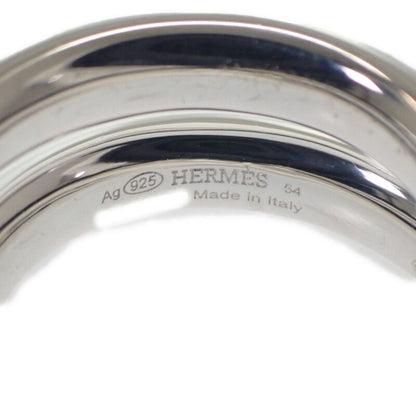 Hermes Vertige 13 No 54 H104261b Ring 2 Rings Silver 925 Ladies Men Unisex [A