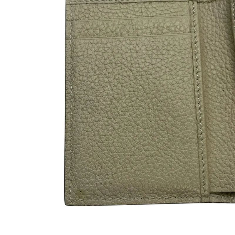 2615 Gucci Embossed Logo Wallet Trifold Wallet 731694 Ivory Pre-Owned