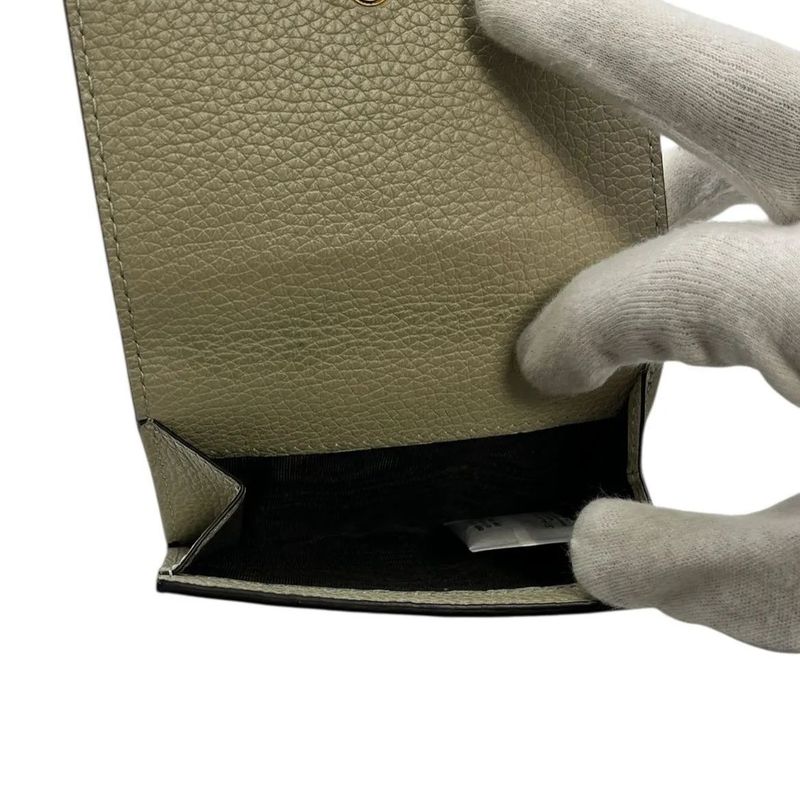 2615 Gucci Embossed Logo Wallet Trifold Wallet 731694 Ivory Pre-Owned