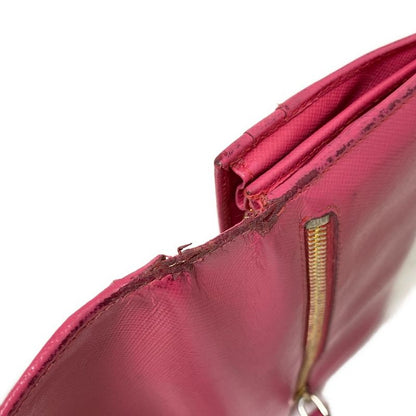 Prada Long Wallet - 1m1132 Pink Leather