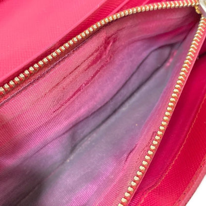 Prada Long Wallet - 1m1132 Pink Leather