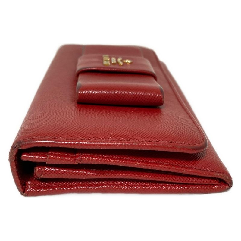 Prada Long Wallet - Red Ribbon Leather