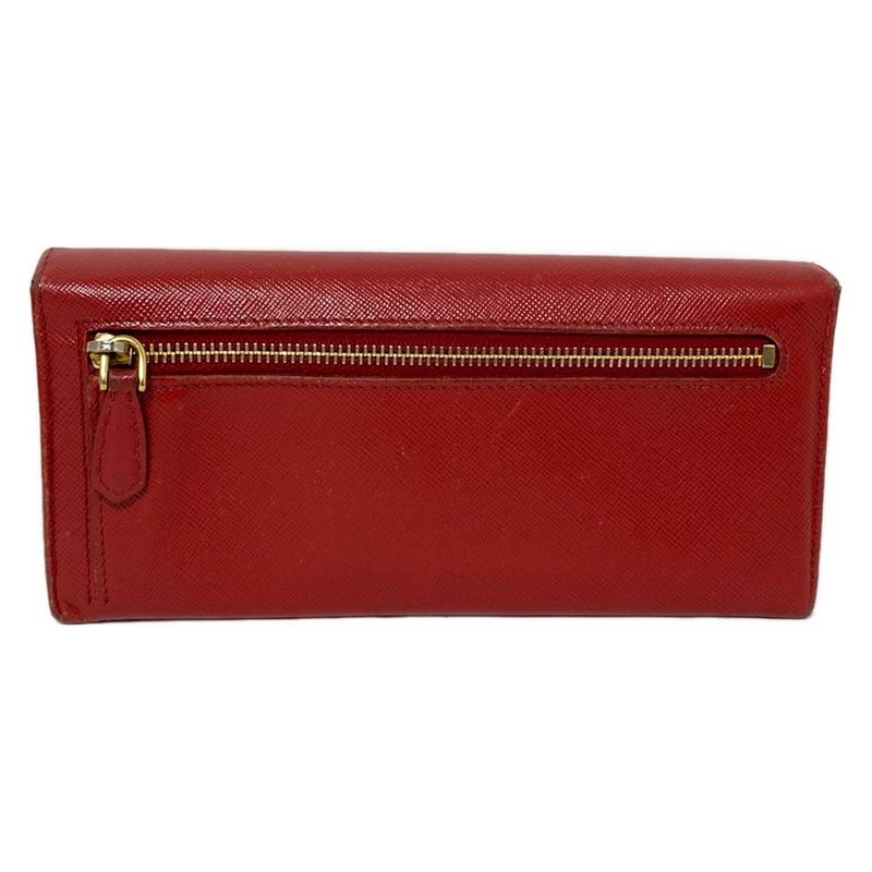 Prada Long Wallet - Red Ribbon Leather