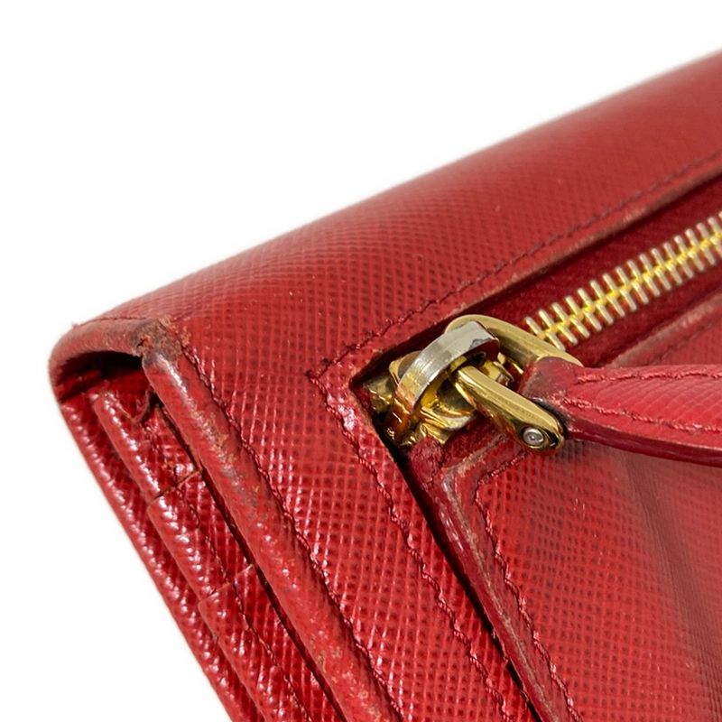 Prada Long Wallet - Red Ribbon Leather