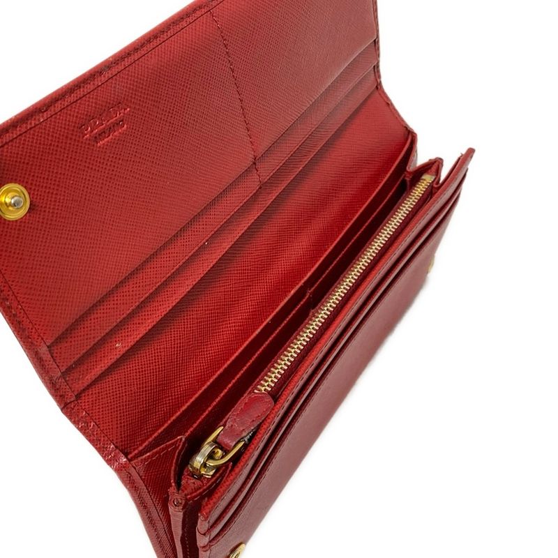 Prada Long Wallet - Red Ribbon Leather