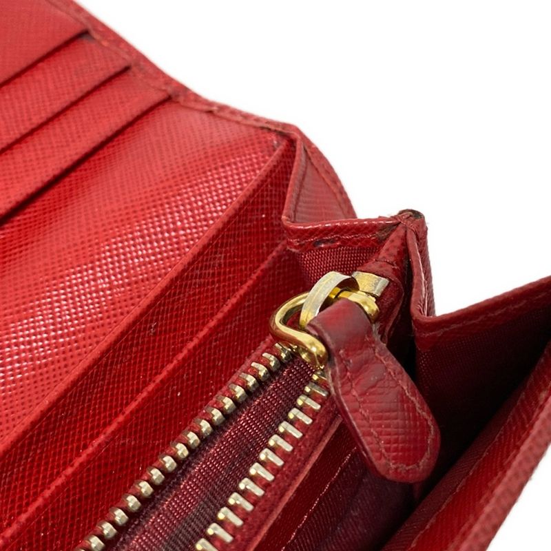Prada Long Wallet - Red Ribbon Leather