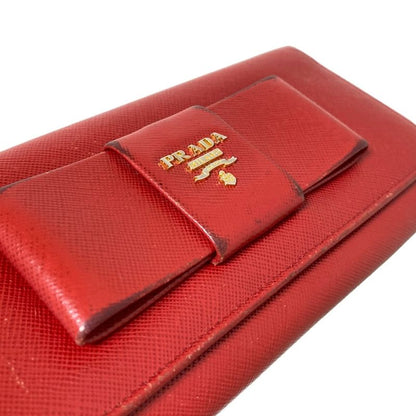 Prada Long Wallet - Red Ribbon Leather