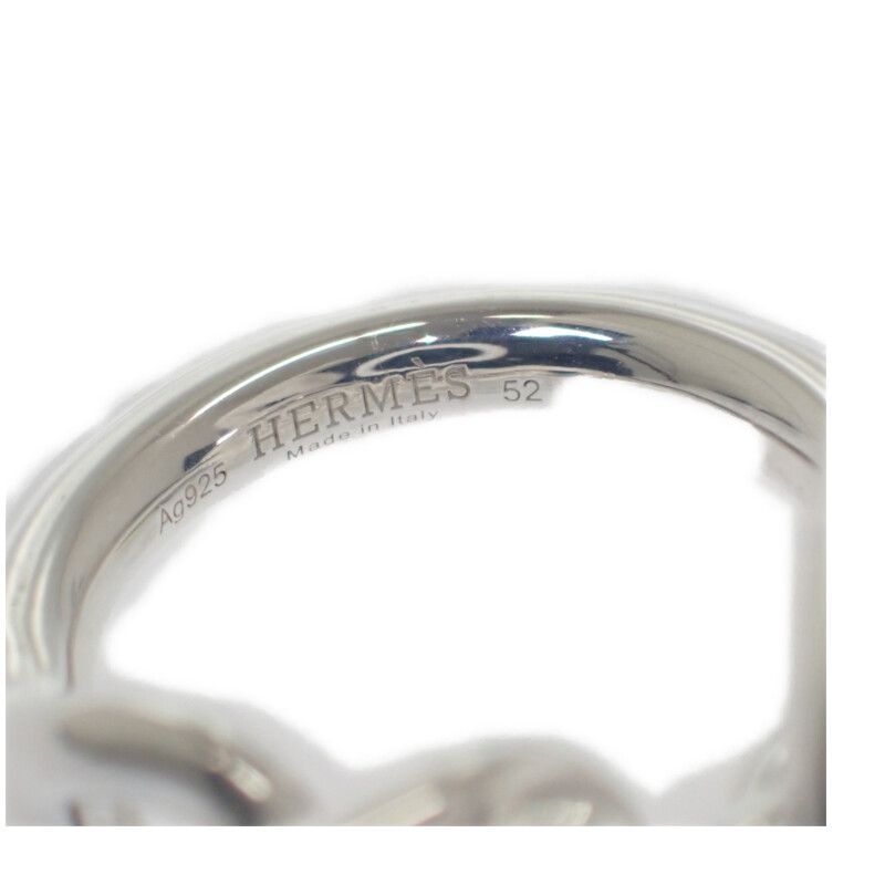 Hermes Croisette 10.5 52 Ring Silver 925 Ladies Men Unisex Gift [grade A