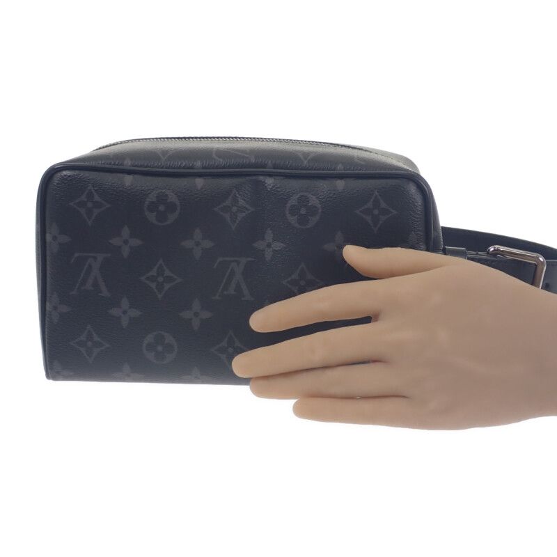 Louis Vuitton Locker Dop Kit M83113 Clutch Bag Monogram - Eclipse Blackish
