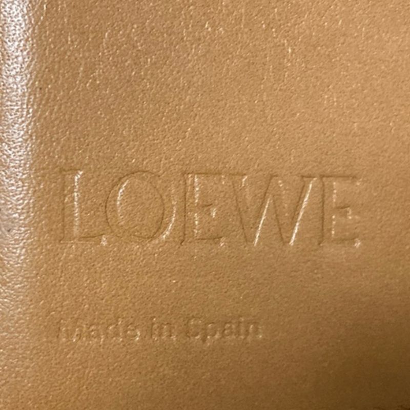 Loewe Trifold Wallet Vertical Wallet Small Light Purple And Beige