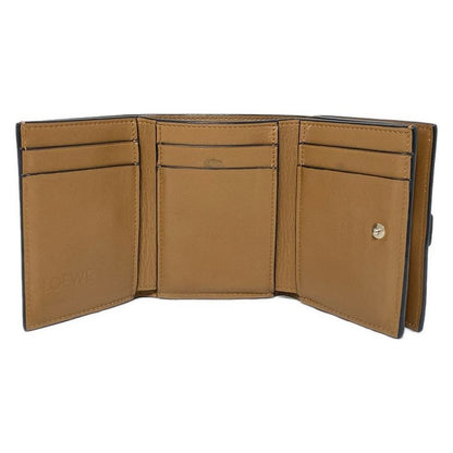 Loewe Trifold Wallet Vertical Wallet Small Light Purple And Beige