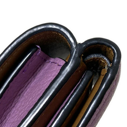 Loewe Trifold Wallet Vertical Wallet Small Light Purple And Beige