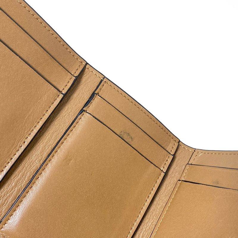 Loewe Trifold Wallet Vertical Wallet Small Light Purple And Beige